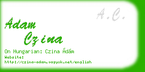 adam czina business card